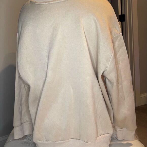 SHEIN Beige Statement Sweatshirt - Picture 3 of 4